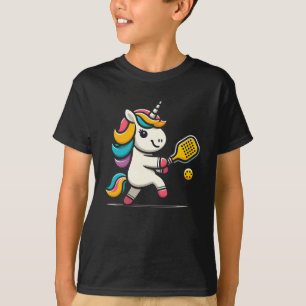 Unicorn Pickleball Spieler Lover Kinder Frauen T-Shirt