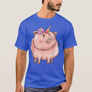 Unicorn Pig Geschenk Niedliche Geburtstag Prestige T-Shirt