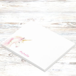 Unicorn, pinkfarbenes Mädchen Post-it Klebezettel