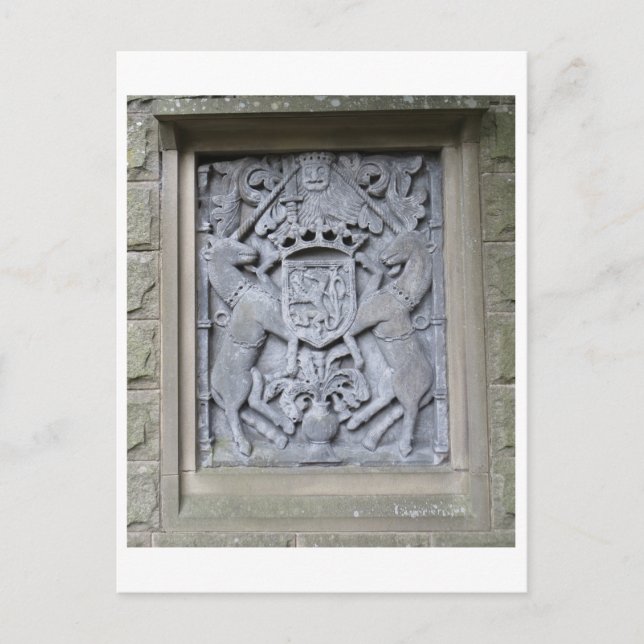 Unicorn Plaque Postkarte (Vorderseite)