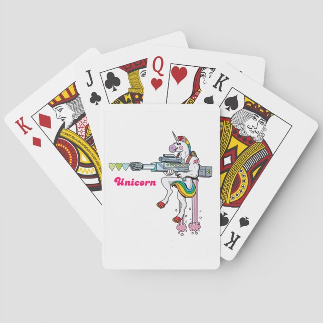 Unicorn Playing Cards / Baralho Unicórnio Spielkarten (Rückseite)