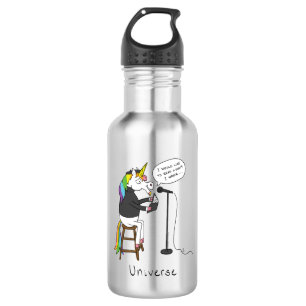 Unicorn Poetry Poet Funny Edelstahlflasche