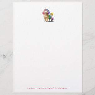 Unicorn Poodle Letter