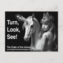 Unicorn Postkarte