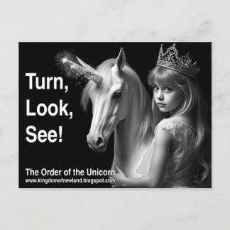 Unicorn Postkarte