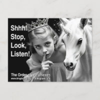 Unicorn Postkarte