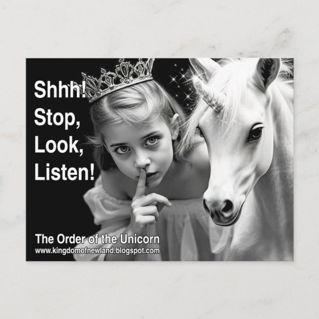 Unicorn Postkarte (Vorderseite)