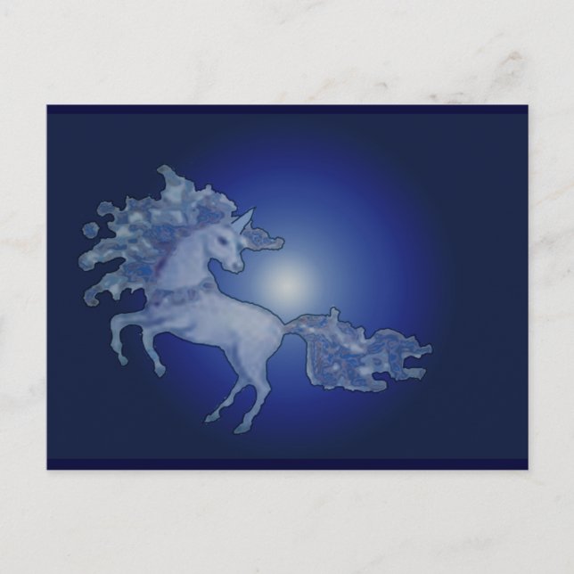 Unicorn Postkarte (Vorderseite)