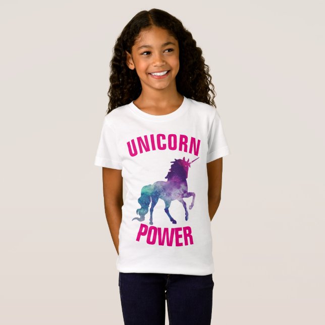 UNICORN POWER Kinder T - Shirt (Vorne ganz)