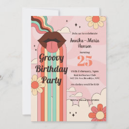 Unicorn Prank Geburtstag Teil 2, Groovy Party Feiertagskarte