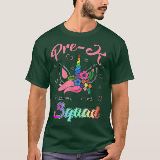 Unicorn Prek Squad Lehrer Student Team zurück zu S T-Shirt