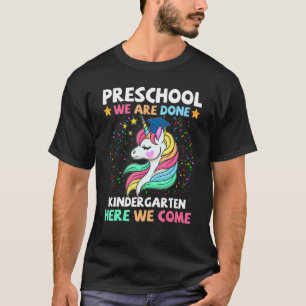 Unicorn Preschool Abschluss Kindergarten Hier sind T-Shirt