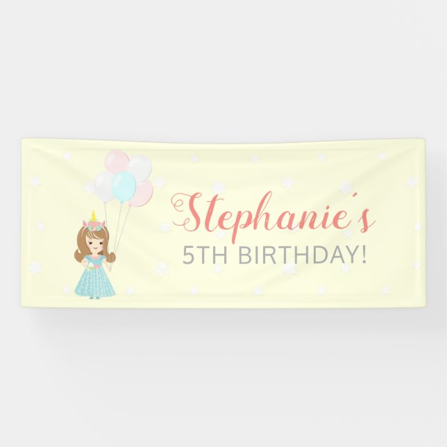 Unicorn Princess Banner (Horizontal)