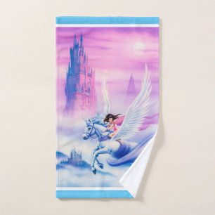 Unicorn Princess Fantasy Set Handtücher.