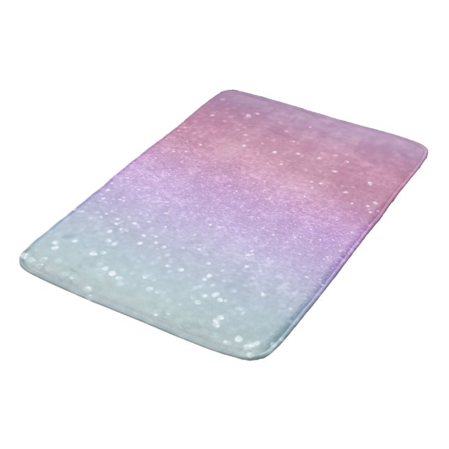 Unicorn Princess Glitzer #1 #pasta Badematte (Schrägansicht)