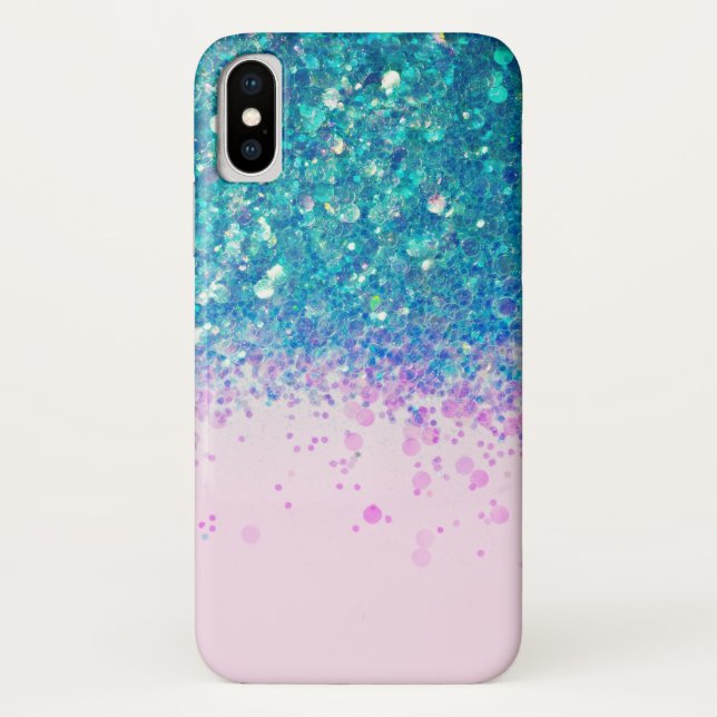 Unicorn Princess Glitzer #4 Case-Mate iPhone Hülle (Rückseite)