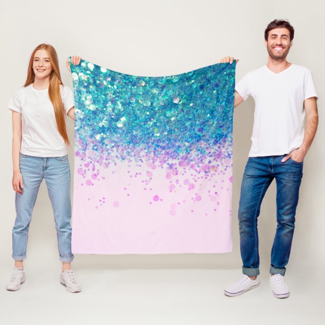 Unicorn Princess Glitzer #4 Fleecedecke (Beispiel)