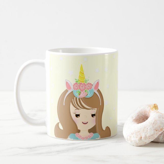 Unicorn Princess Kaffeetasse (Mit Donut)