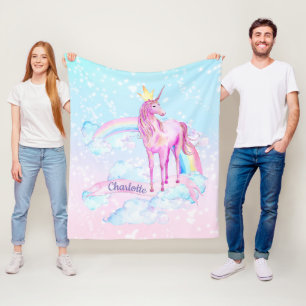 Unicorn Princess Personalisiert Unicorn Blanket Fleecedecke