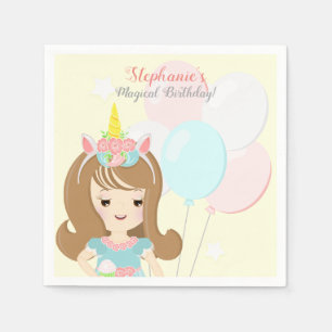 Unicorn Princess Serviette