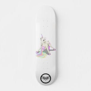 Unicorn-Puffsack lila Sterne Skateboard