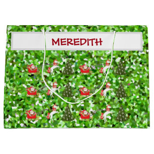 Unicorn Pulling Weihnachts-Schlittenvorführungen Große Geschenktüte