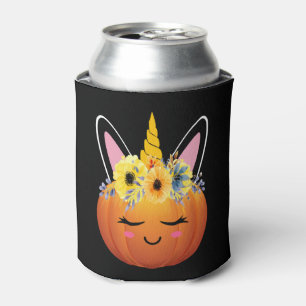 Unicorn Pumpkin Halloween Erntedank Gift Dosenkühler