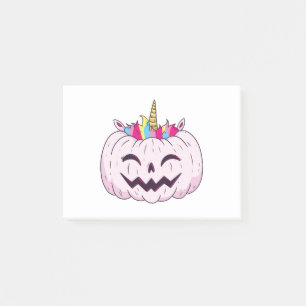 Unicorn Pumpkin Post-it Klebezettel