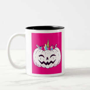 Unicorn Pumpkin Zweifarbige Tasse