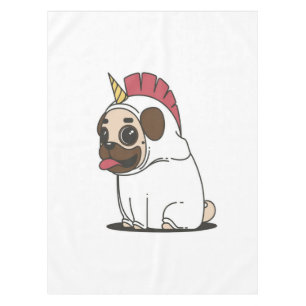 Unicorn Puppy   Niedlicher Mops Dog Lover Gift Tischdecke