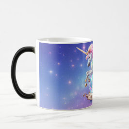 Unicorn Rainbow Castle Mug – Happy Thoughts Gift Verwandlungstasse