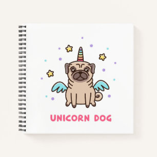 Unicorn Rainbow Dog Notizbuch
