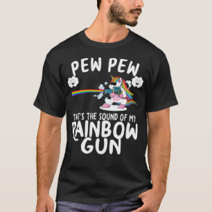 Unicorn Rainbow Gun Tanzfee  T-Shirt
