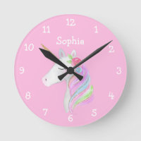 Unicorn Rainbow Personalisiert Mädchenname Pastel
