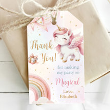 Unicorn Rainbow Pink Gold Pastel Geburtstag