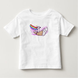 Unicorn Rainbow Riding Ice Cream Cone Kleinkind T-shirt