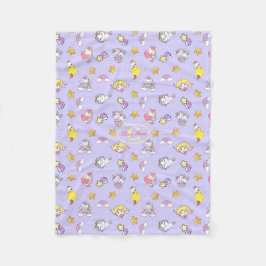 Unicorn Rainbow Star Light Lila Personalisiert Fleecedecke