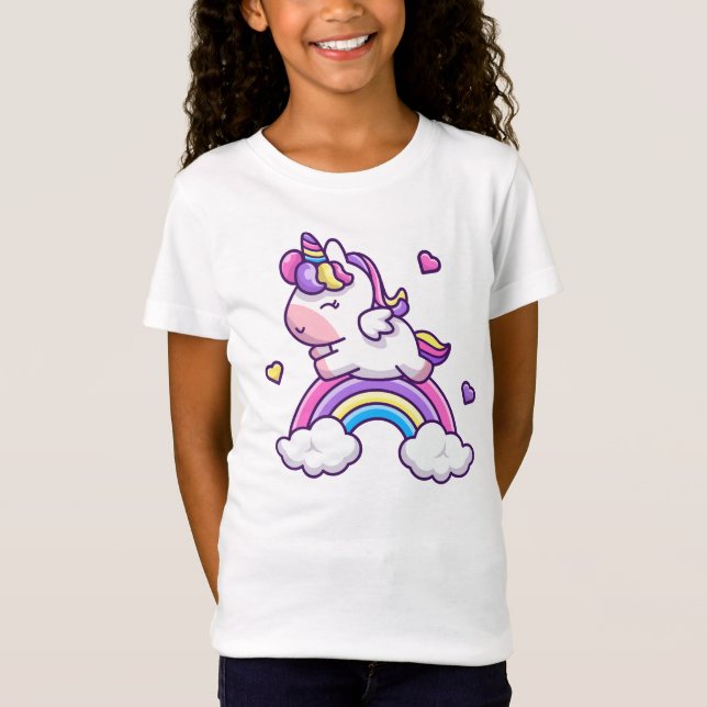 Unicorn Rainbow T-Shirt (Vorderseite)