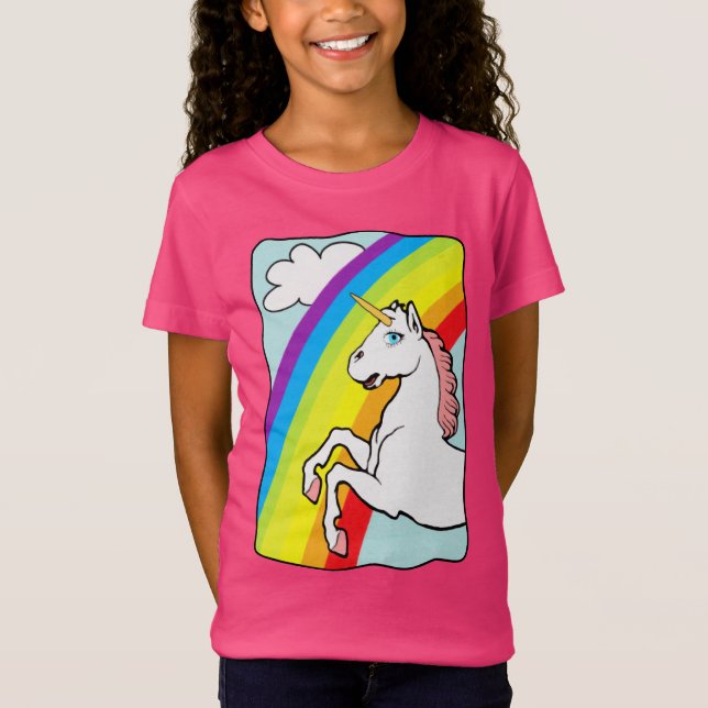 Unicorn Rainbow T-Shirt (Vorderseite)