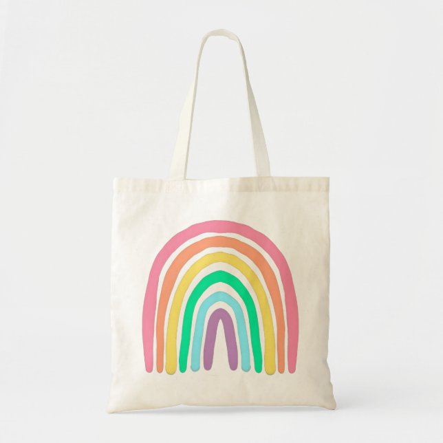 Unicorn Rainbow Tote Bag Tragetasche (Vorne)