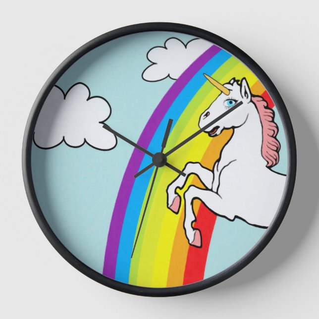 Unicorn Rainbow Uhr (Vorderseite)