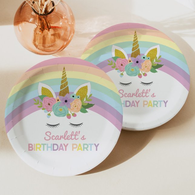 Unicorn Rainbows Birthday Party Paper Teller (Von Creator hochgeladen)