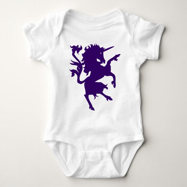 Unicorn Rampant Baby Strampler (Vorderseite)