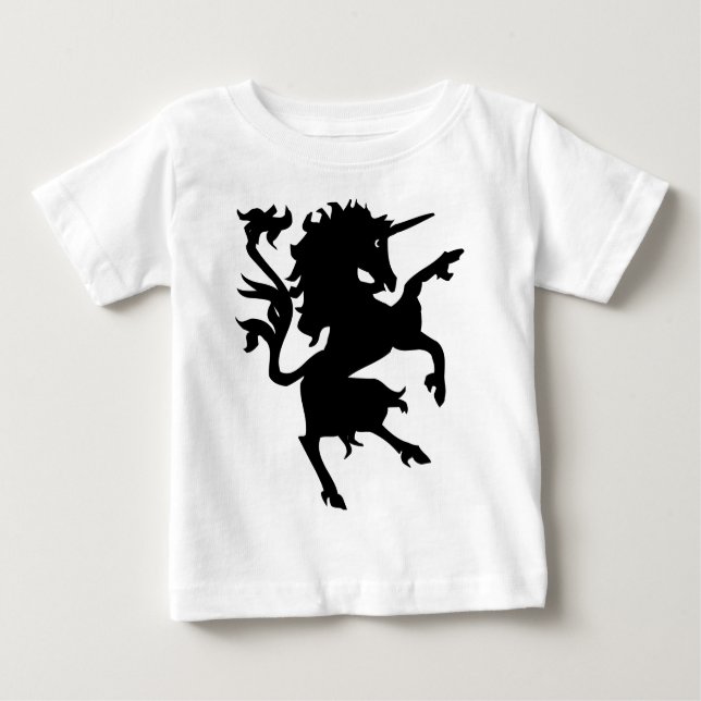 Unicorn Rampant Baby T-shirt (Vorderseite)