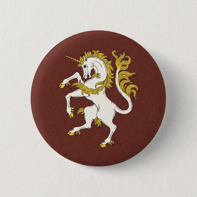 Unicorn Rampant Button (Vorderseite)