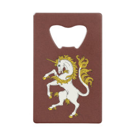 Unicorn Rampant Geldbeutel Flaschenöffner