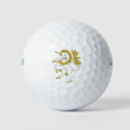 Unicorn Rampant Golfball