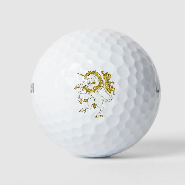 Unicorn Rampant Golfball (Vorderseite)