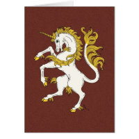 Unicorn Rampant Grußkarte