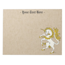 Unicorn Rampant Notizblock
